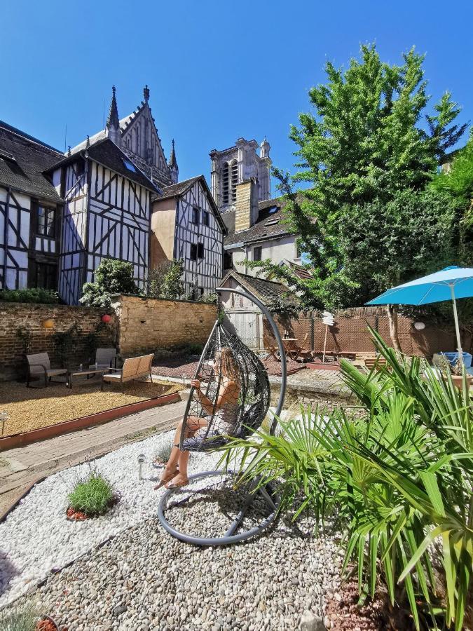 Le Chat De La Cathedrale - Calme - Jardin - Wifi Troyes Exterior foto